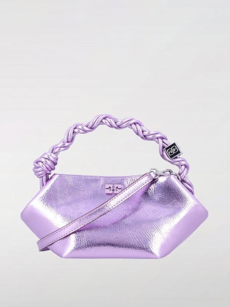 Ganni: Borsa Bou Mini Ganni in pelle riciclata con effetto stropicciato