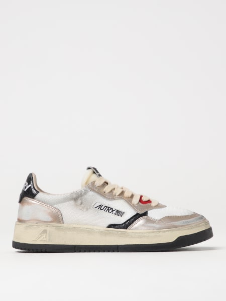 Sneakers Super Vintage Autry in pelle laminata e mesh used
