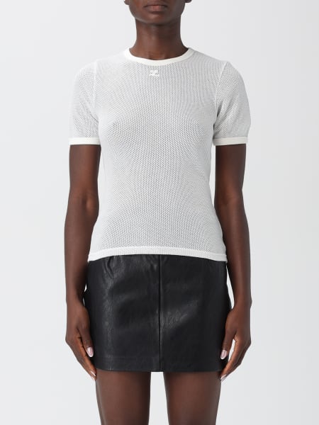 T-shirt in rete CourrÈges