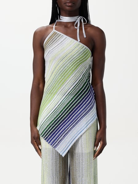 Missoni: Top monospalla Missoni in misto viscosa lurex