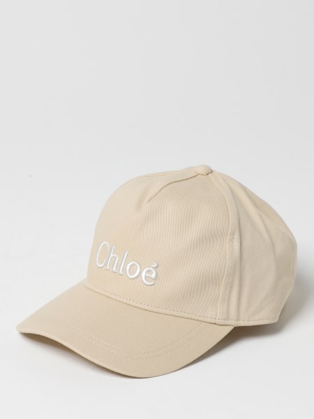 Chloé: Cappello da baseball con logo Chloé