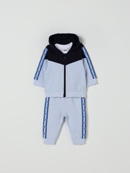 Boss: Coordinato in cotone con logo Boss
