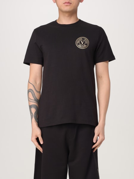 VERSACE JEANS COUTURE: T-shirt men - Black | Versace Jeans
