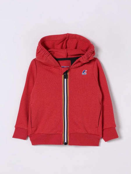 K-Way: Felpa con cappuccio K-way in misto cotone con logo