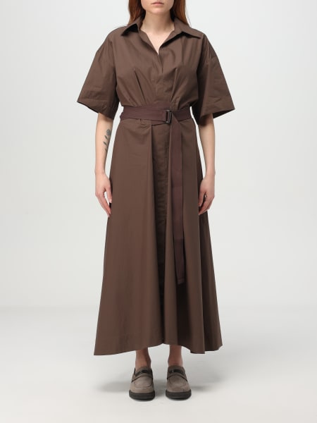 関税送料込み BRUNELLO CUCINELLI マキシドレス Brunello Cucinelli Column Linen Maxi Dress w/ Monili Straps