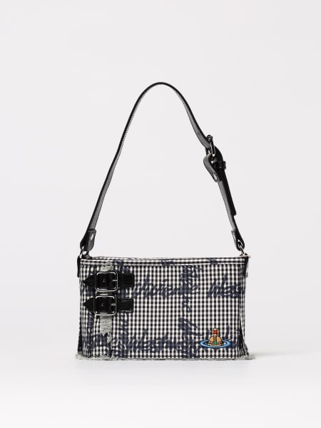 Vivienne Westwood: Borsa Heather Vivienne Westwood in vichy di cotone stampato