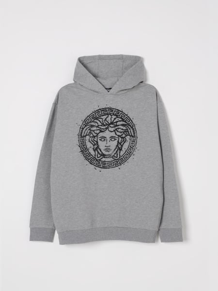 Felpa con cappuccio Medusa Versace in cotone>