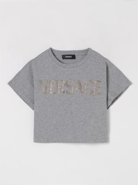T-shirt Versace in cotone con logo >