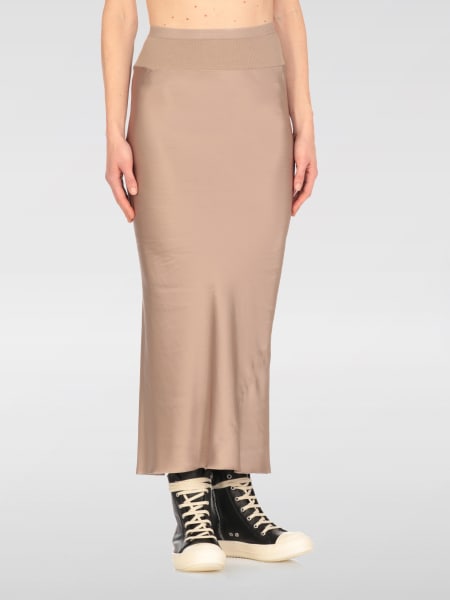 スカート RICK OWENS Woman Skirt Beige RP01E7334SCH 64 RICK OWENS: Skirt woman - Beige | Rick Owens skirt