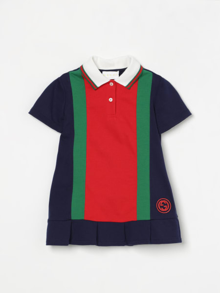 Gucci: Abito in cotone Web Gucci
