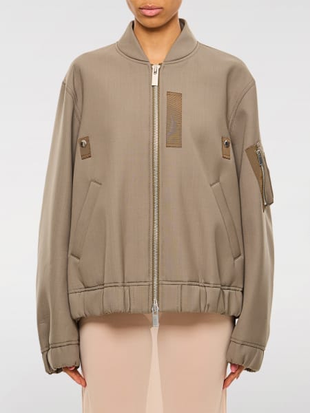 Sacai: Giubbotto Sacai in misto lana