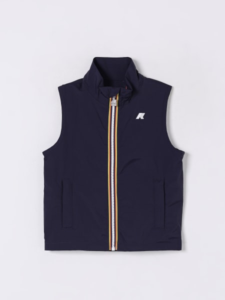 K-Way: Gilet K-way in nylon con logo