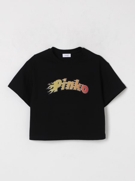 Pinko: T-shirt crop con logo Pinko