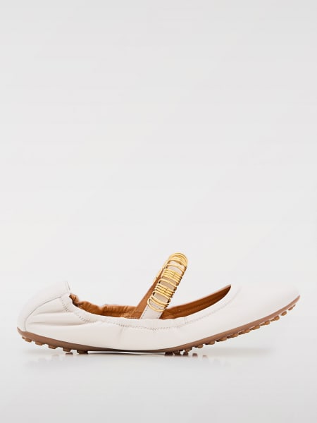 Tod's: Ballerina Tod's in pelle con anelli metallici