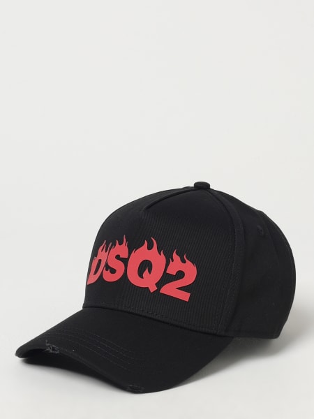 Cappello Dsquared2 in cotone con stampa logo