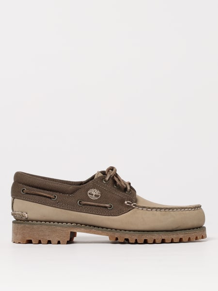 Timberland: Mocassino Authentic Boat Timberland in nabuk e canvas