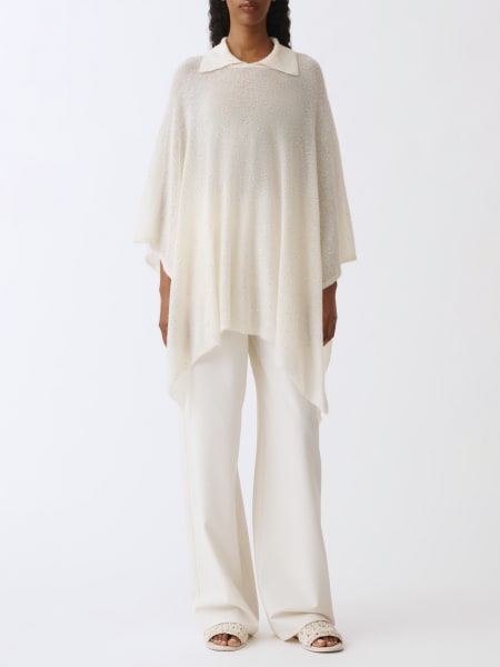 Tシャツ・カットソー FABIANA FILIPPI Woman Polo Shirt Mastic SAD265A809D817 0150 FABIANA FILIPPI: Scarf woman - Mastic | Fabiana Filippi polo