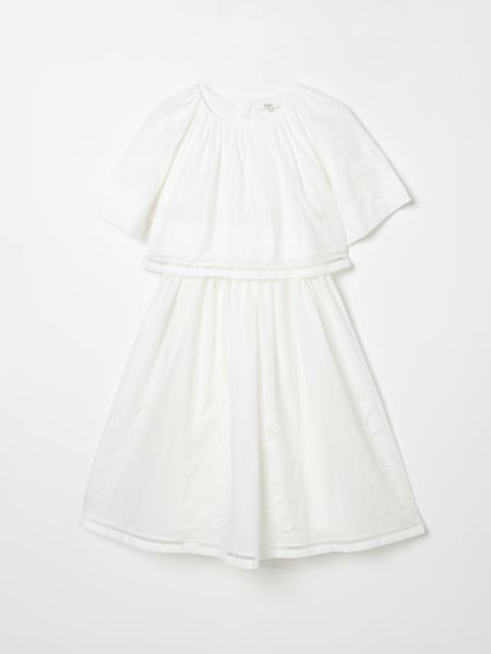 Chloé: Abito in pizzo Sangallo ricamato Chloé