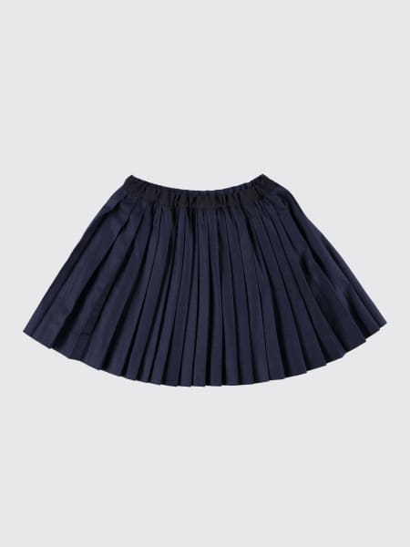 Gonna in misto lana plissettata Bonpoint