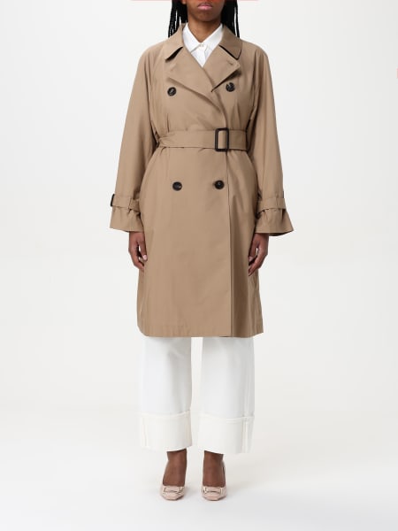 Max Mara The Cube: Max Mara The Cube double-breasted cotton blend trench coat