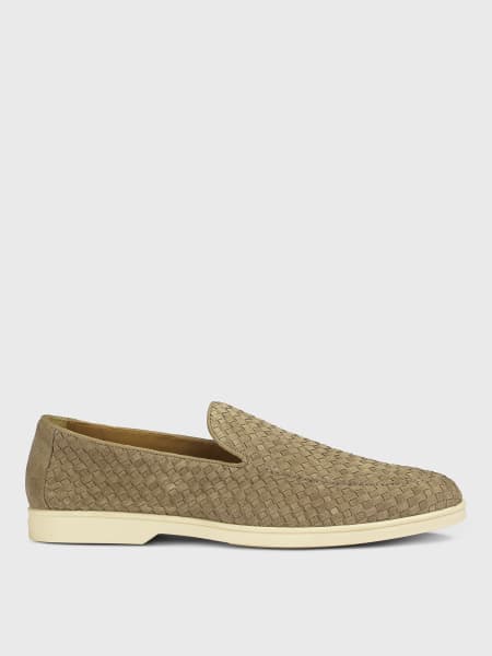 Doucal's: Mocassino Doucal's in camoscio intrecciato