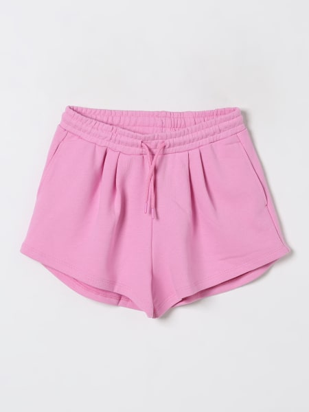 MSGM Kids cotton jogging shorts with logo