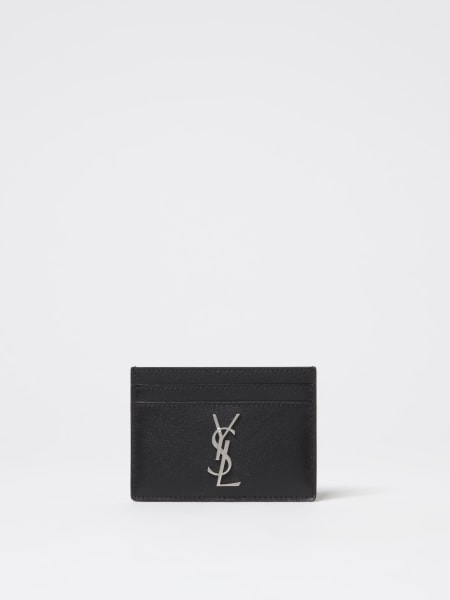 Portacarte di credito Saint Laurent in pelle >