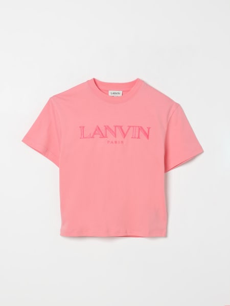 T-shirt in cotone con logo Lanvin