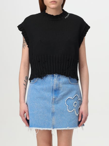 Marni: Gilet Marni in cotone effetto used