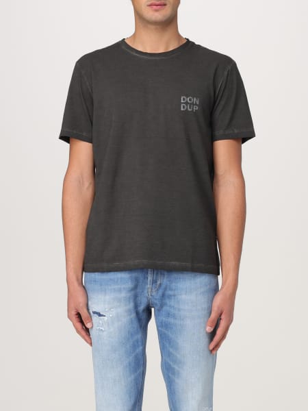 Dondup: T-shirt in cotone con maxi logo Dondup