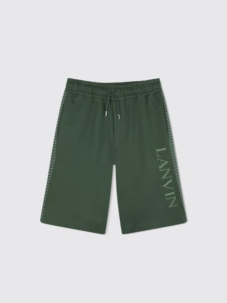 Lanvin: Pantaloncino jogging con maxi logo Lanvin