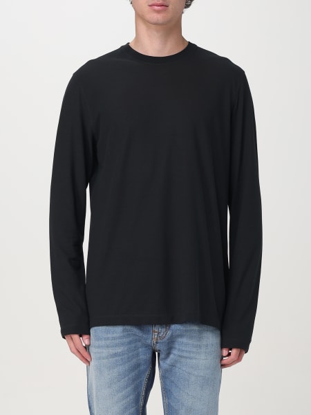 Tシャツ・カットソー ZANONE Men T-shirt Black 815204ZG380 Z0015 Zanone T-Shirt - Black - Men | 815214ZG380Z0015 | thebs.com