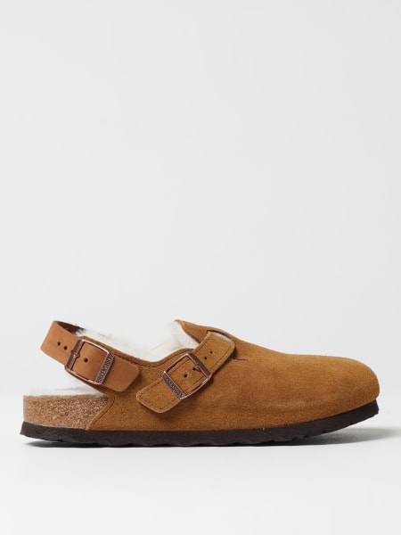 Sabot Tokio Birkenstock in camoscio