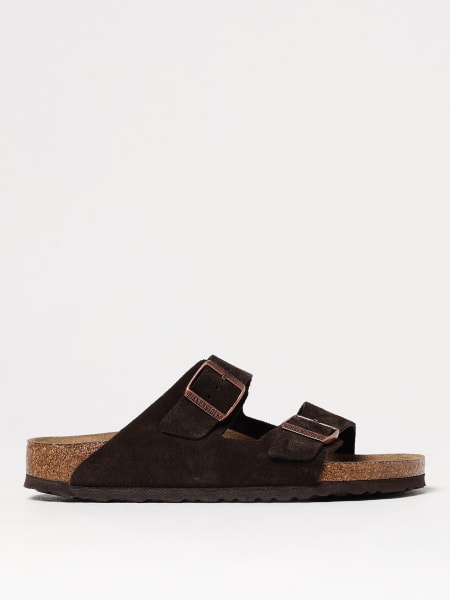 Sandalo Arizona Birkenstock in camoscio >