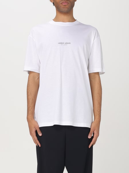 Tシャツ・カットソー GIORGIO ARMANI Men Tops 6GSM90 SJRQZ 0006 WHITE Giorgio Armani T-Shirt - White - Men | 6GSM90SJRQZU0006