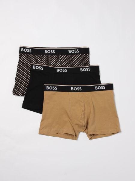 Boss: Set 3 paia di boxer con logo Boss