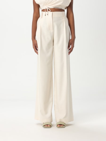 パンツ Simona Corsellini P25CPPA00201V0003 Trousers Simona Corsellini - Wide-leg trousers in flower ink print
