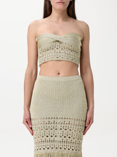 スカート Simona Corsellini P25CPGO01501V0359 Skirts Simona Corsellini - Turtleneck jersey jumper with tulle