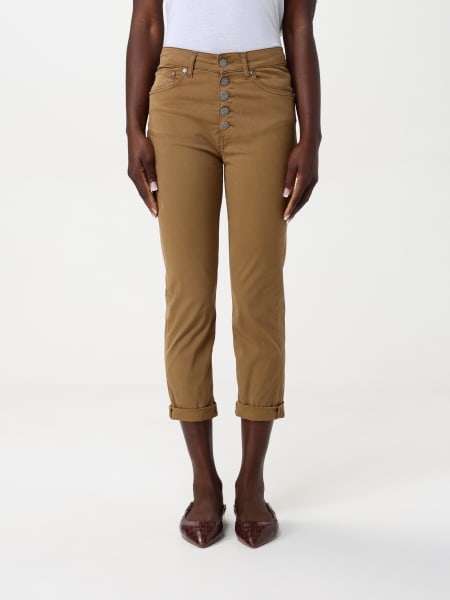 DONDUP: Pants woman - Beige | Dondup jeans DP268GSE068DBM5