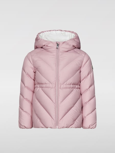 Moncler: Piumino con cappuccio e logo Moncler