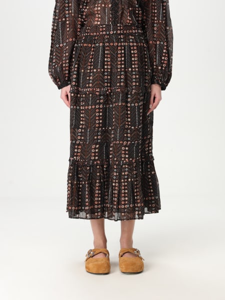 スカート ISABEL MARANT ETOILE Woman Skirt Black JU0239FAC1J19E 02FK ISABEL MARANT ETOILE: Skirt woman - Black | Isabel Marant