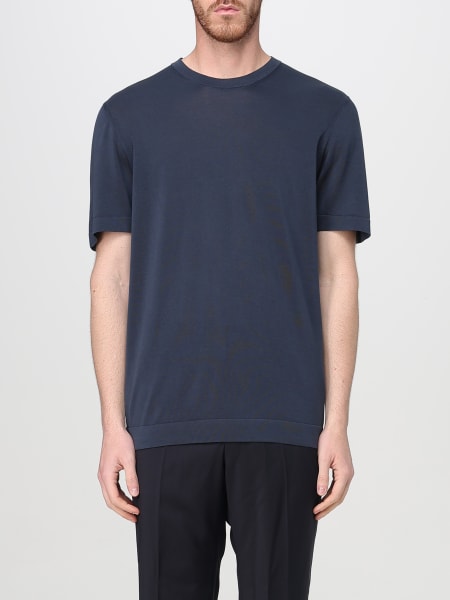 Tシャツ・カットソー DRUMOHR Men T Shirts D0GF100795 Dark Blue Drumohr Soft jersey T-shirt - Dark Blue - Men | D0GF100795