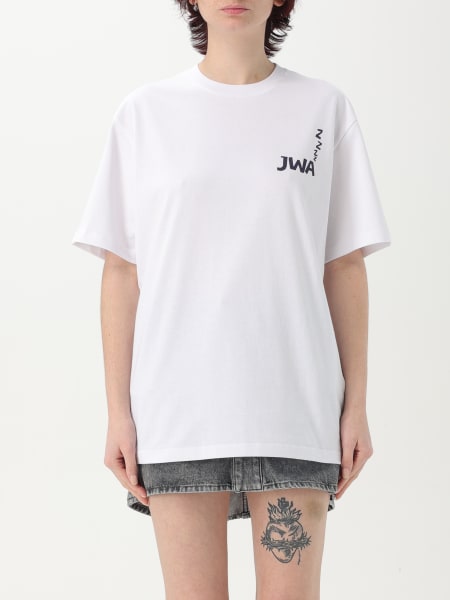 Tシャツ・カットソー JW ANDERSON Woman T-Shirt White JT0269PG1510 001 White Logo T-shirt JW Anderson - Vitkac AS