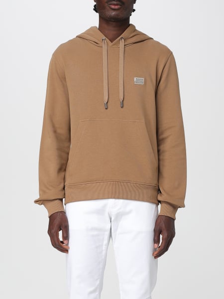 Jersey sweatshirt with DG logo print in Black for Men