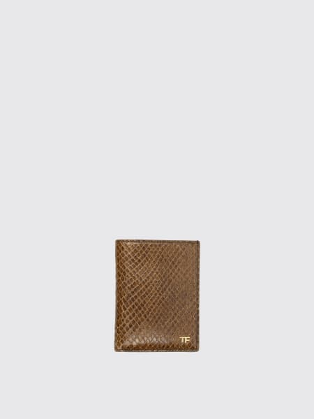 Tom Ford: Portacarte di credito Tom Ford in pelle stampa pitone