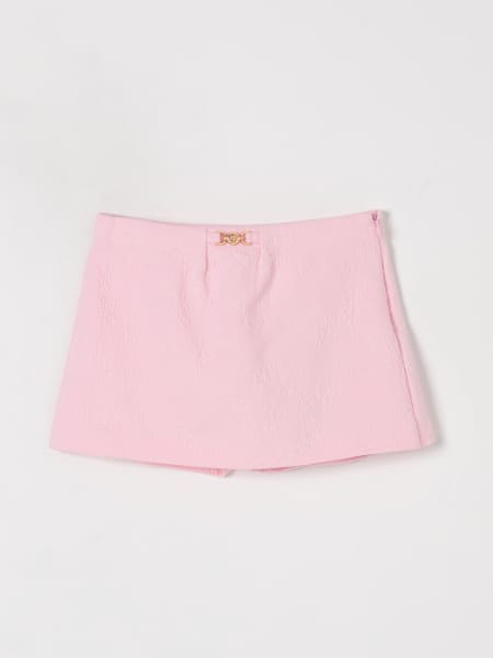 Versace: Shorts in cotone effetto jacquard Versace