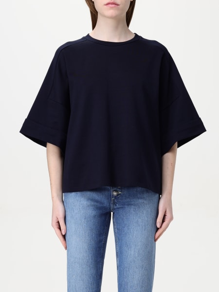 Tシャツ・カットソー DONDUP Woman T-Shirt Blue DS033KF0244DXXX 890 DONDUP: T-shirt woman - Blue | Dondup t-shirt