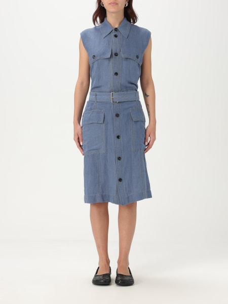 Bottega Veneta★素敵！Storm Flap Johnny Collar Dress Bottega Veneta storm-flap trench dress - Black za 13 955,00
