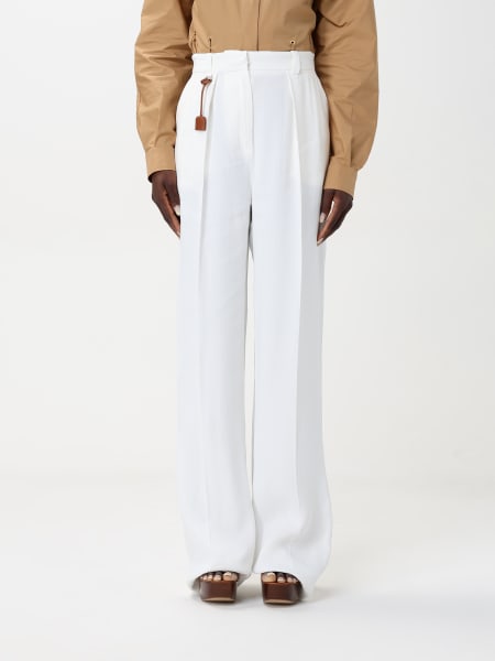 パンツ ELISABETTA FRANCHI Woman Pants White PA079 360 Elisabetta Franchi Pants for Women SS25 | GIGLIO.COM