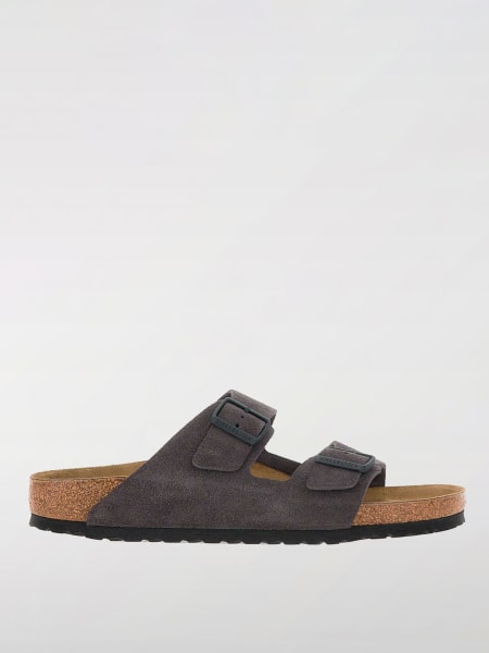 Sandalo Arizona Birkenstock in camoscio >